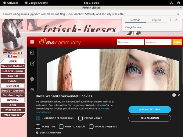 $1 Fetisch Live Sex Trial Membership