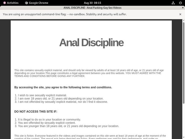 Analdiscipline.com Check Out