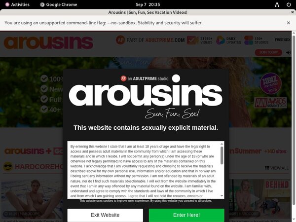 Arousins Login Passwords