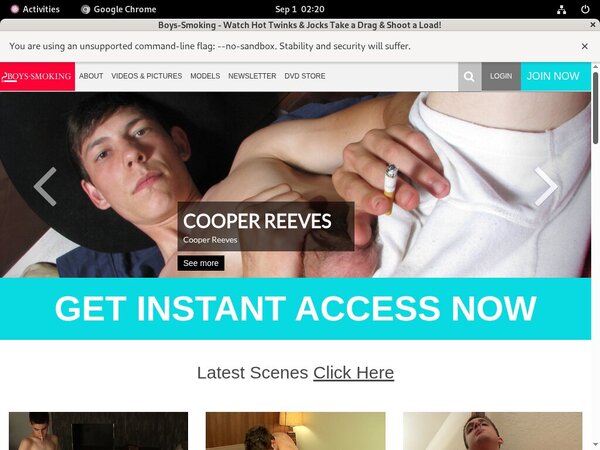 Boys Smoking Register Free