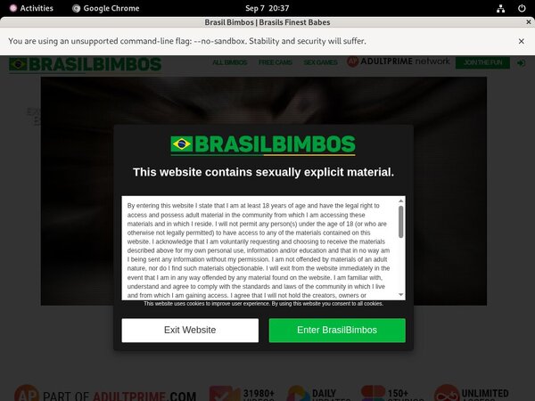 Brasil Bimbos Credit Card