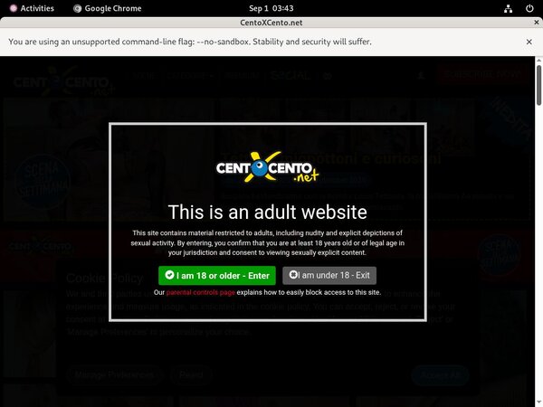 Cento X Cento With Ukash