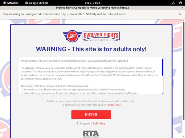 Evolved Fights Sign Up Discount