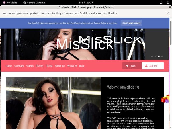 FindomMisSlick Member Login