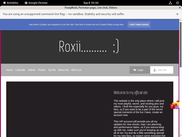 Foxxyroxii.modelcentro.com Free