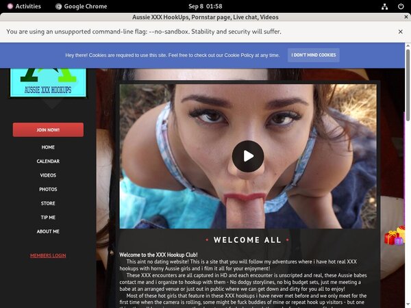 Free Aussie XXX HookUps Account Password