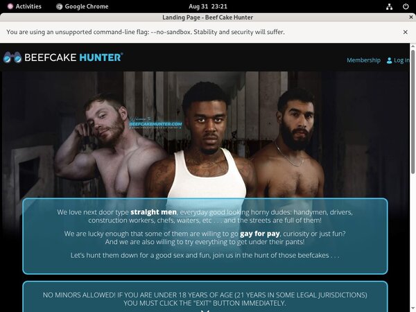 Free Beefcakehunter.com Trial Access