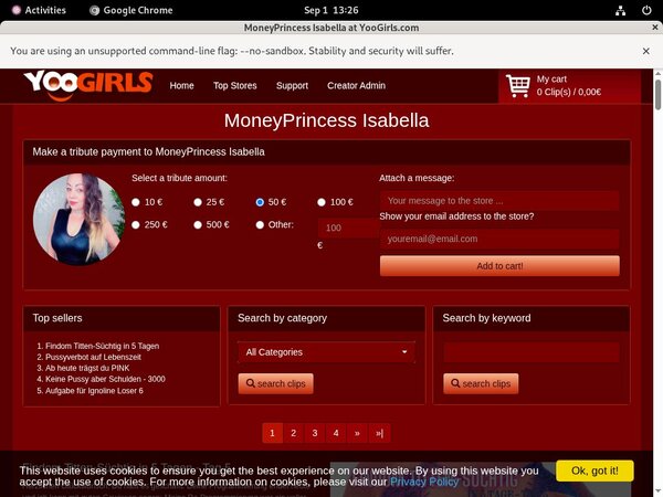 Free Moneyprincess Isabell Video
