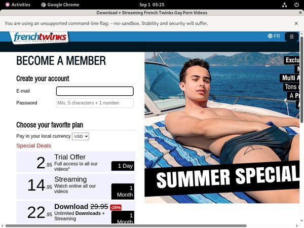 French Twinks Discount (up To 70% OFF)