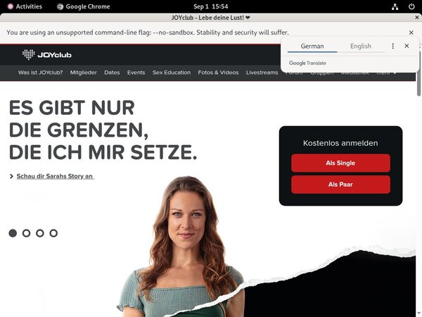 JOY Club Active Password