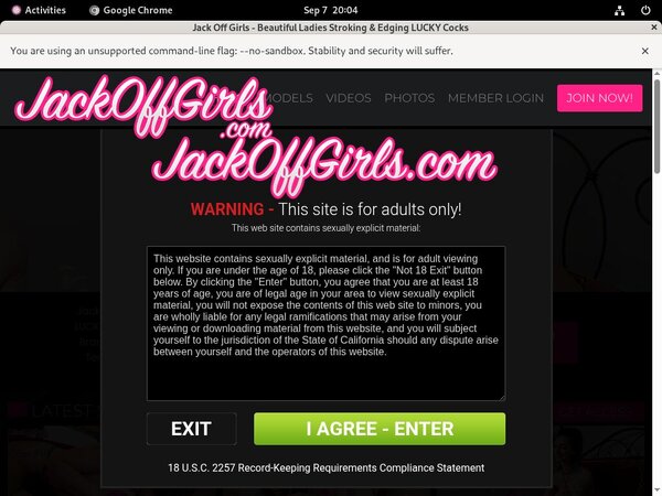 Jackoffgirls.com Premium Account Login