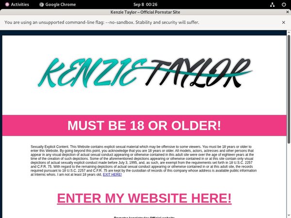 Kenzie Taylor New Password