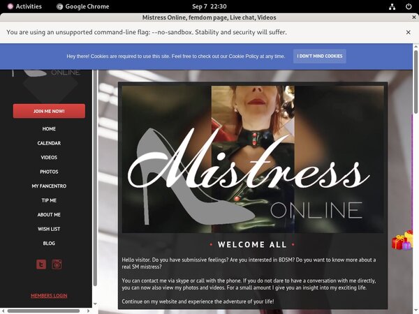 Mistressonline Promo