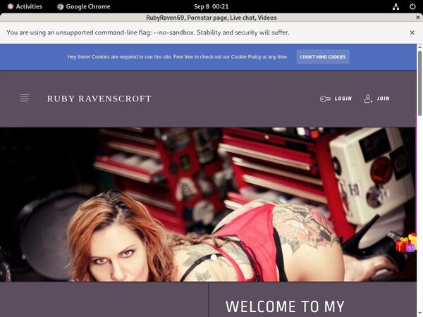 RubyRaven69 Discount Signup