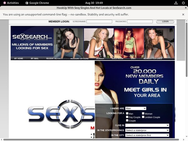 Sexsearch With No Card