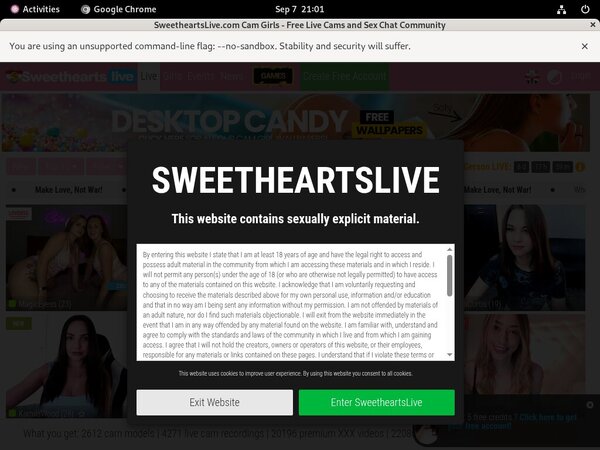 Sweetheartslive Get Trial Membership