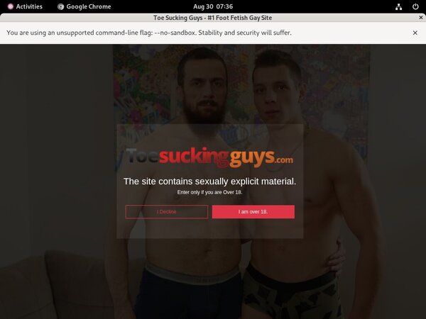 Toe Sucking Guys Account And Password