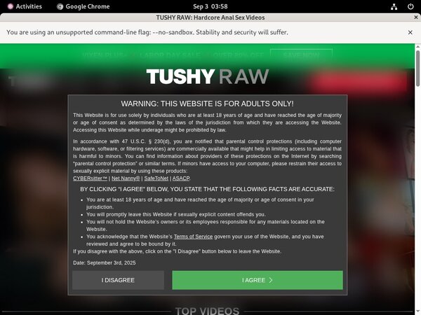 Try Tushy Raw Free
