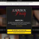 Working Ladyboy Pussy Login