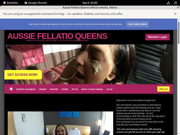 Aussie Fellatio Queens Free Scene