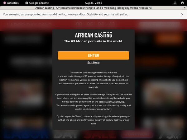African Casting Discount Signup