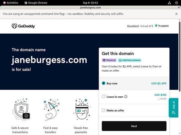 Jane Burgess Website Accounts
