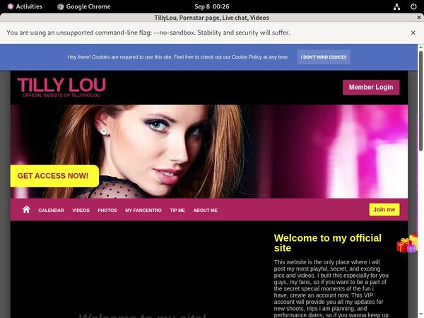 New Tillyxxxlou.modelcentro.com Account