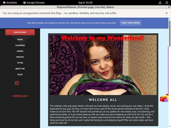 EmpressVivianne Free Logins 2018